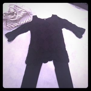 Free People semi crochet top