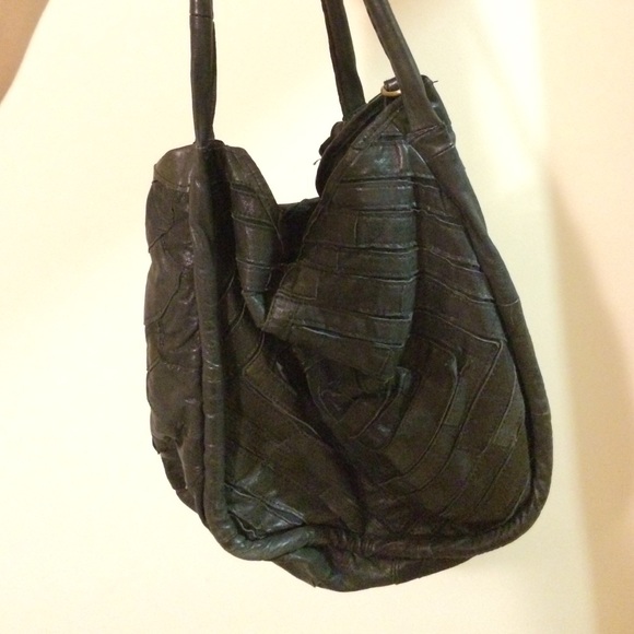 Leather tote -- approx. 13x10 - Picture 2 of 3