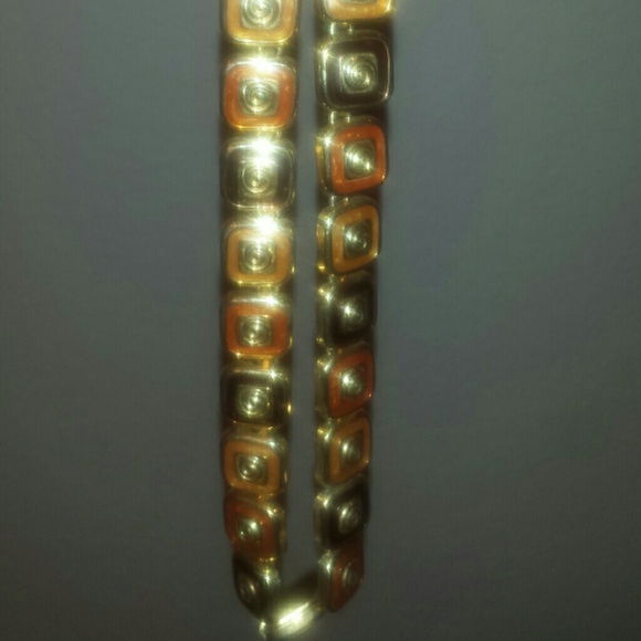 Beautiful, multi-colored Gold necklace - Picture 3 of 3