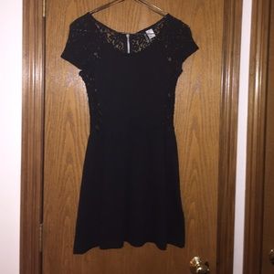 Black Floral Lace Dress