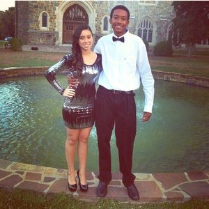 Black Long Sleeve Party Dress