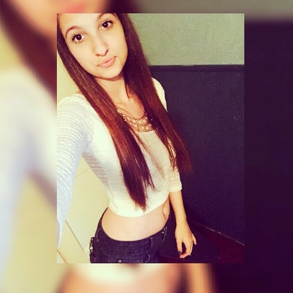 Forever 21 long sleeve crop top