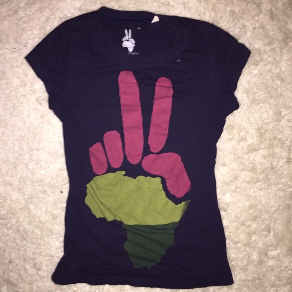 Africa peace sign shirt