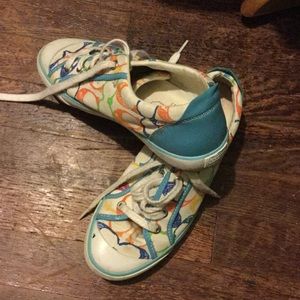 Multicolor coach sneakers