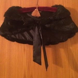 Faux fur stole