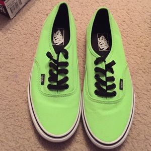 Vans vibrant neon green