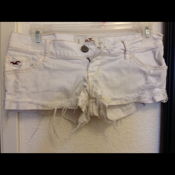 SOLD Hollister Denim Shorts White ones & jean ones