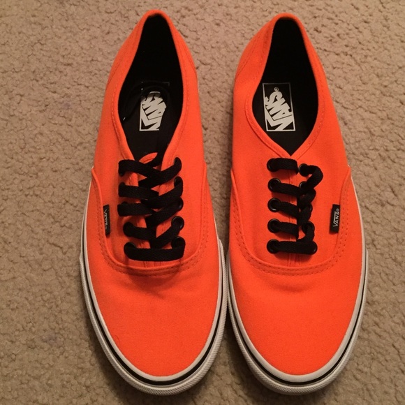 Vans vibrant neon orange