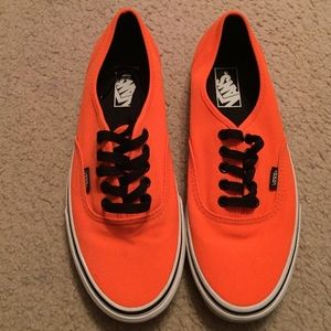 Vans vibrant neon orange