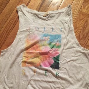 White Hollister tank top