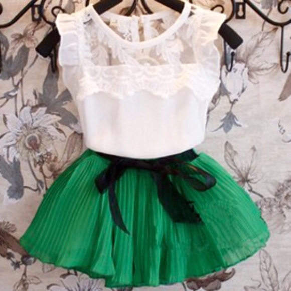 Girls Chiffon Top and Skirt 3T