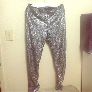 Sequin pants H&M