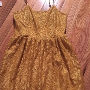 Gold Lace Forever 21 Dress