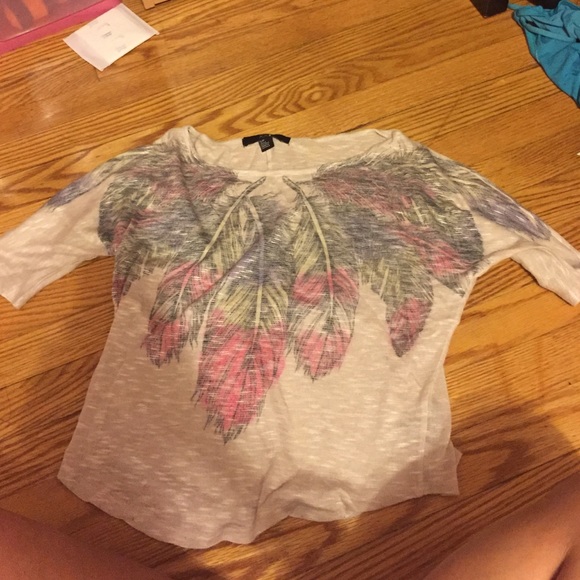 F21 leave 3/4 sleeve top
