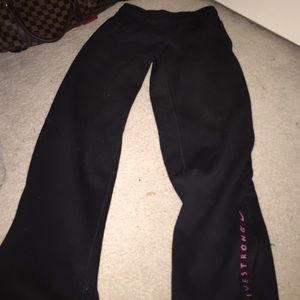 Nike therma fit "livestrong" sweats.