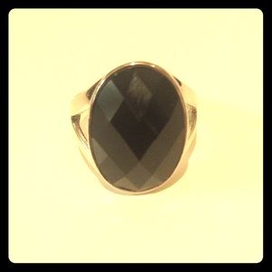 Onyx & Sterling Silver Ring