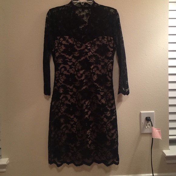 Black lace dress