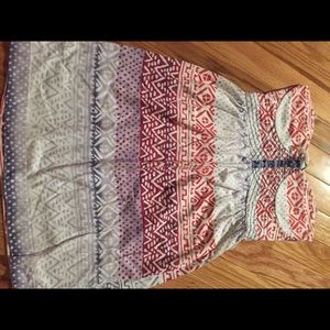 Tribal patterned VERY small beach coverup