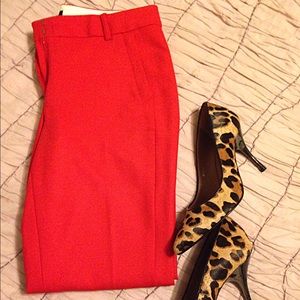Red JCrew Pants