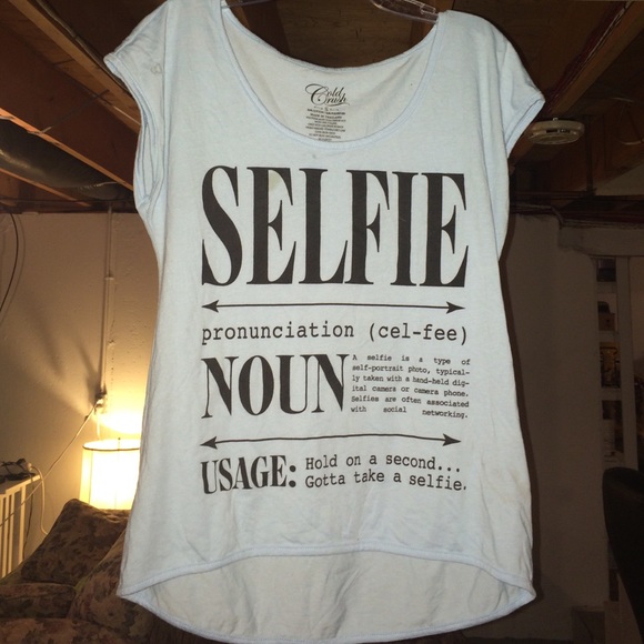 selfie definition flow t shirt