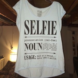 selfie definition flow t shirt