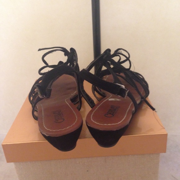 Black Strappy cage sandals - Picture 3 of 3