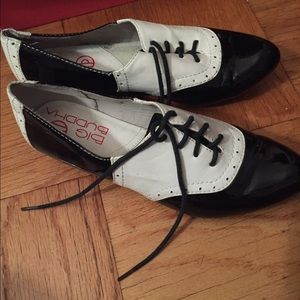 Classic Black & White Oxfords