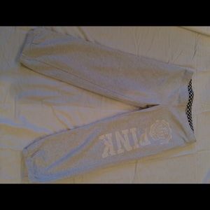 White Pink Capri sweats