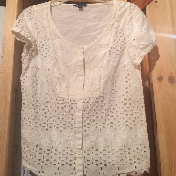 American Eagle crochet/lace inspired baby doll top