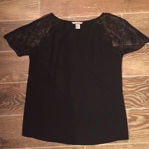 H&M Black Lace Top