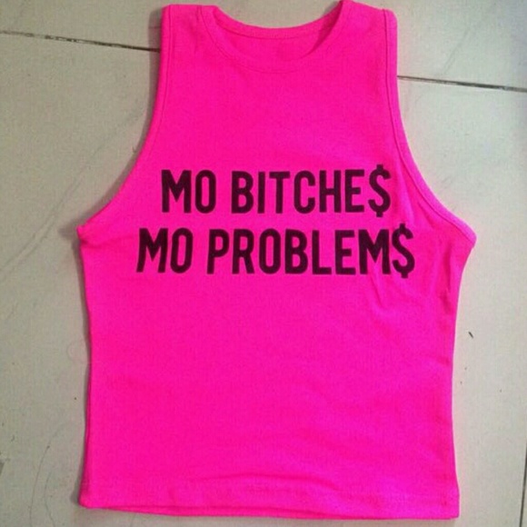 MO BITCHE$ MO PROBLEM$ Crop Tee