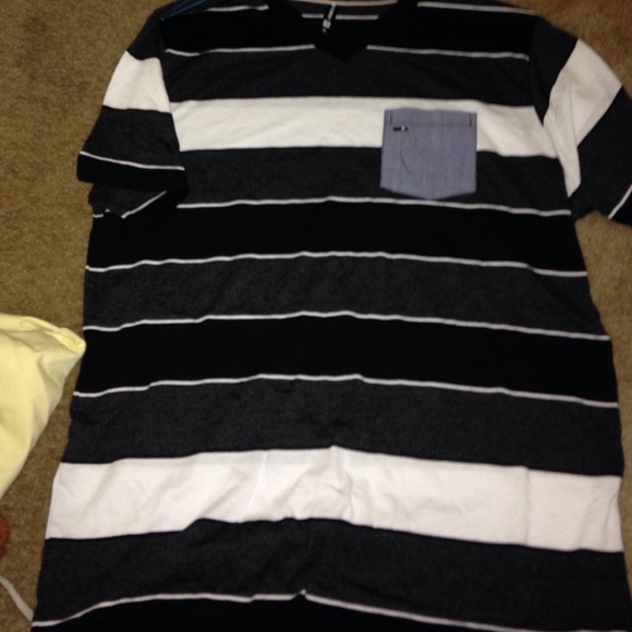 Black whit shirt