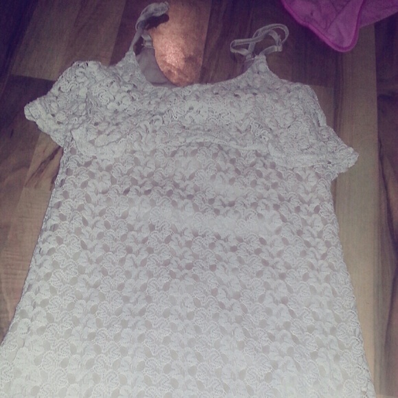 Knee length lace dress