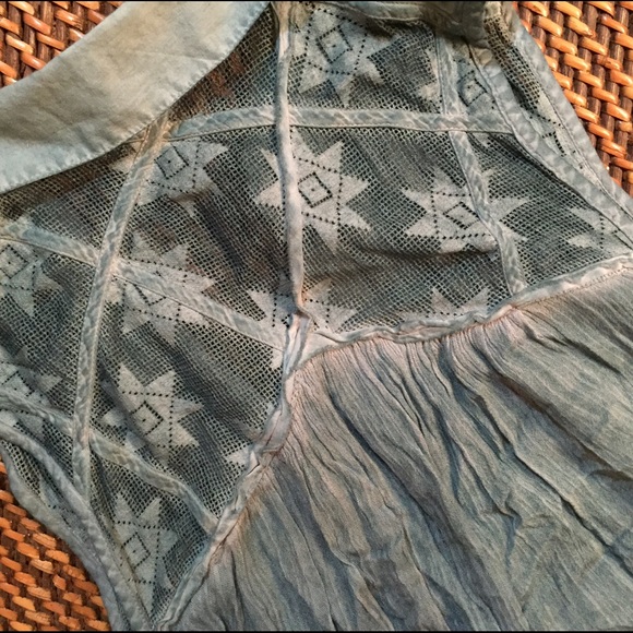 Pleats & Lace Tunic