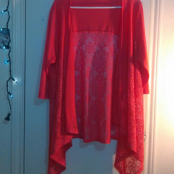 Orange cardigan