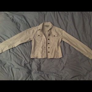 White jean jacket