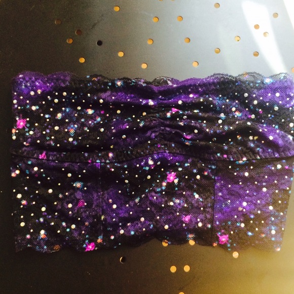 Pink Bralette Galaxy tube top Small New