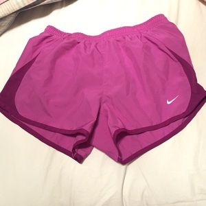 Purple Nike shorts