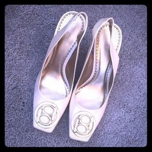 Bebe sling back pumps!