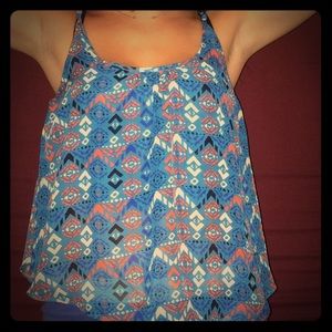 Flowy Aztec tank top