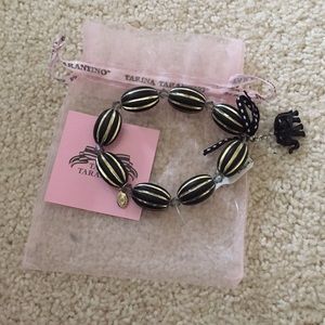 Tarina Tarantino black Mellon stretch bracelet