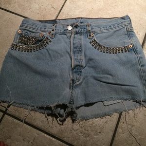 Levi's high waisted shorts