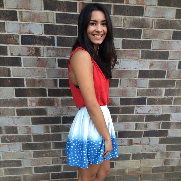 SOLD Denim Skater Skirt - Picture 2 of 4