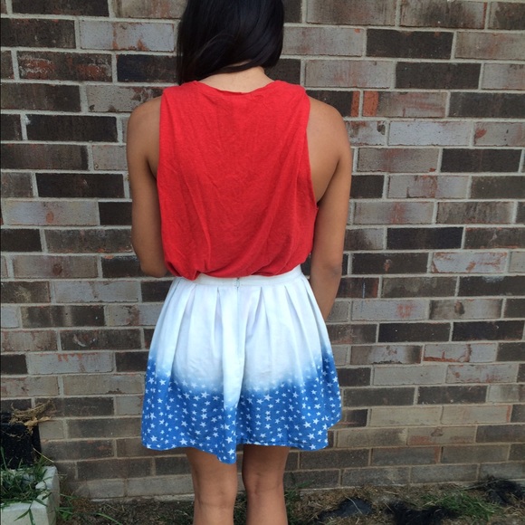 SOLD Denim Skater Skirt - Picture 3 of 4