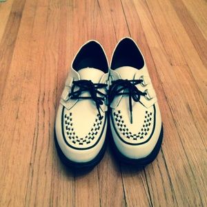 Creepers checked loafers
