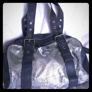 New silver sequence ALDO Handbag