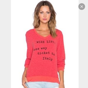 WILDFOX Supersoft Red Sweatshirt ❤️NEW WITH TAGS❤️