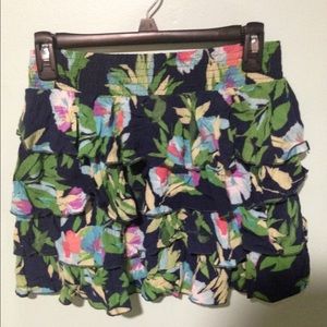 Aēropostale Flower Patterned Skirt