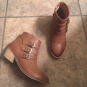 Strapped-Studded Booties