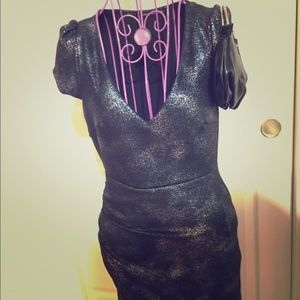 Foreign Exchange Silver/blue/black dress